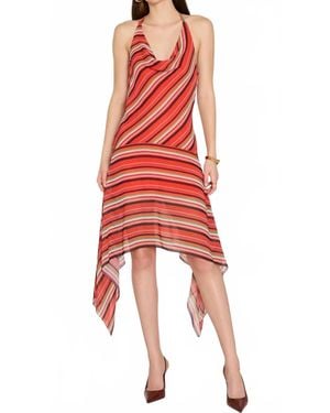 Amanda Uprichard Allura Midi Dress - Red