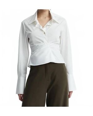 Anna Quan Thea Twist Shirt - Gray