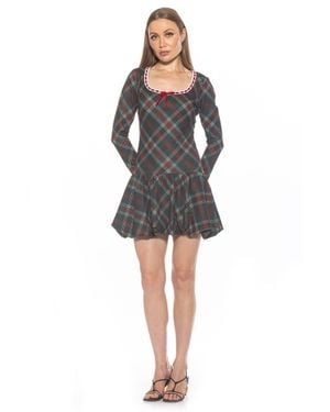 Alexia Admor Rach Plaid Dress - Black