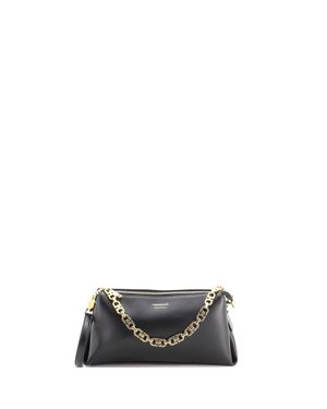 Ferragamo Gancini Chain Crossbody Leather Mini - Gray