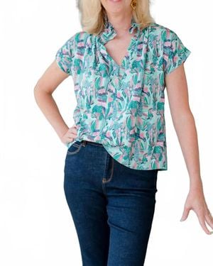 Never A Wallflower Vicki Top - Blue