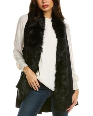 Surell Draped Vest - Black