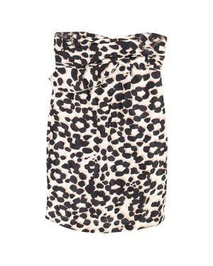 See By Chloé Printed Straplesss Mini Dress - Black