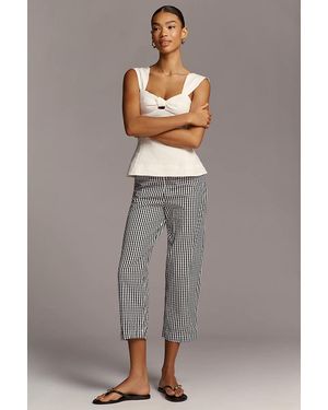 Faithfull the Brand Claudine Crop Pants - Gray