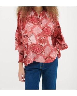 Chufy Desmond Silk Blouse - Red