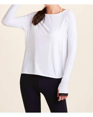 Alala Fractal Raglan Tee - White
