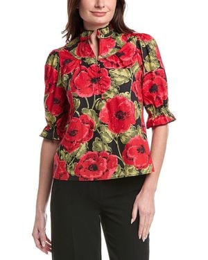 FLORA BEA NYC Edith Blouse - Red