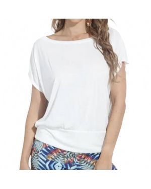 Veronica M Solid Off The Shoulder Blouse - White