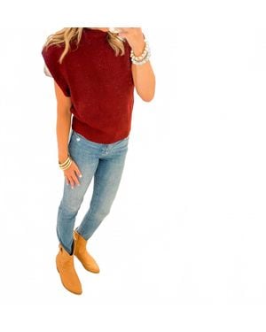 Pistola Audrey Mid Rise Mayfair Vintage Jeans - Red