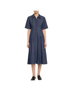 Vince Denim Shirt Dress - Blue