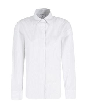 Filippa K Hourglass Pinstripe-Striped Cotton Shirt - White