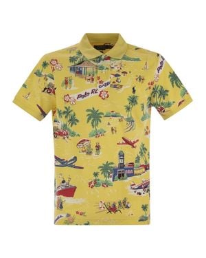 Polo Ralph Lauren Polo Bear Custom Slim-Fit Pique Polo - Yellow