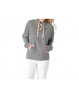 Coco + Carmen Dixie Tie Neck Pullover - Gray