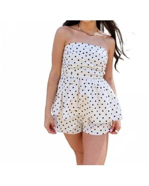needii Darling Dot Short Set - White
