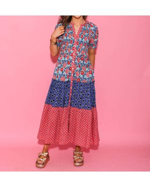 Ivy Jane Smocked Top Tiered Dress - Pink