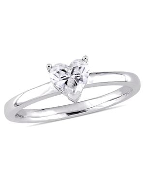 Mimi & Max 1/2Ct Tw Heart-Cut Diamond Solitaire Engagement Ring 14K - White