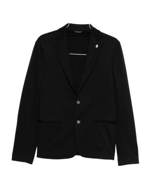 Daniele Alessandrini Tailored Blazer With Two-Button Closure - Black