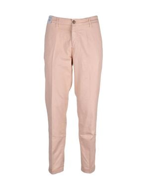 Re-hash Linen Cotton-Blend Regular-Fit Pants - Pink