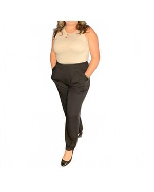 Allie Rose Pleated Pull On Jogger Pants - Black