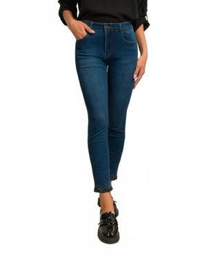 Coco + Carmen Everstretch Skinny Ankle Jean - Blue