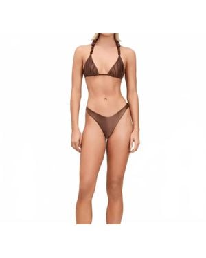 Devon Windsor Leni Bikini Top - Brown