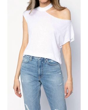 RTA Axel Cotton Cashmere Top - Blue