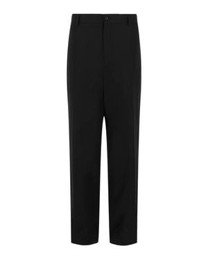 Ferragamo Contrast Trim Pants - Black