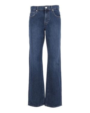 7 For All Mankind Tess Trouser Radar With Flared Leg - Blue
