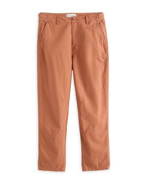 Michael Stars Sal Barrel Leg Linen Pant - Orange