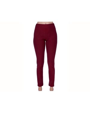 French Kyss Mid Rise Leggings - Red