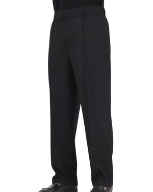 ARMANI EXCHANGE Viscose-Blend Straight-Leg Sweatpants - Black