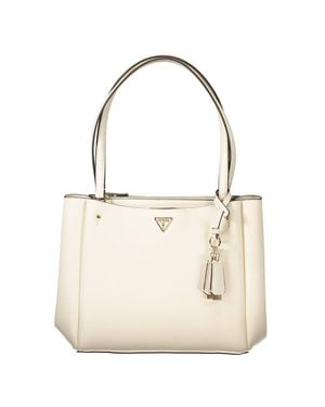 Guess Polyurethane Handbag - Natural