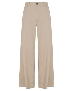 Tela Lyocell-Blend Elastic-Waist Wide-Leg Pants - Natural
