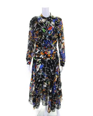 PREEN BY THORNTON BREGAZZI / ブラック 花柄 Preen By Thornton Bregazzi Women's Satin Devoré/Lace Leonora