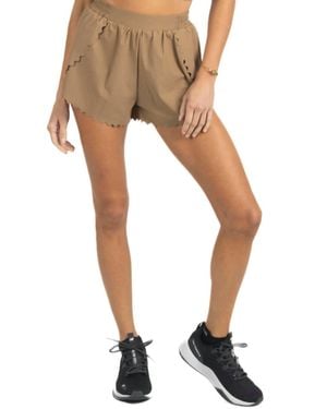 Akalia Chloe Romantic Scalloped Detailing Shorts - Multicolor
