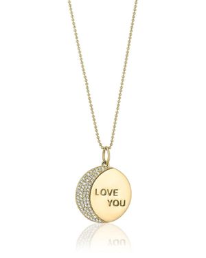 Ela Rae Love You To The Moon And Back Necklace - Metallic