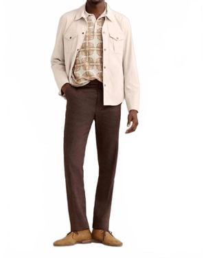 Billy Reid Pincord Roy Shirt Jacket - Natural