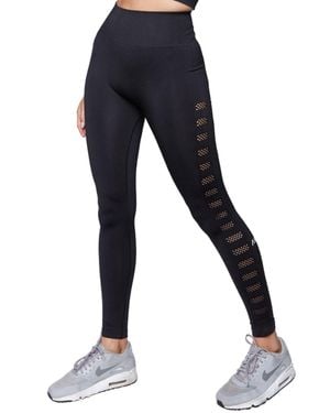 AVA Active Side Mesh Leggings - Blue
