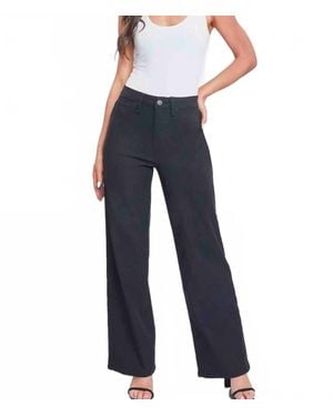 YMI Hyperstretch High Rise Wide Leg Pants - Blue