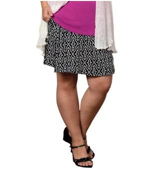 On The Plus Side Isla Tencel Skort - Black