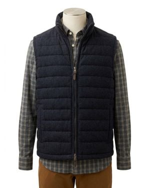 Faherty Teton Valley Vest - Blue