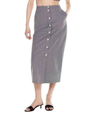 FRAME Check Skirt - Gray
