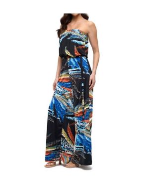 Ariella Twist Front Jumpsuit - Blue