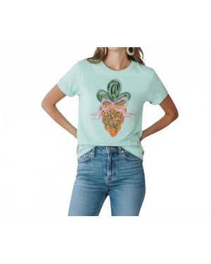 Bella Canvas Carrot Easter Tee - Blue