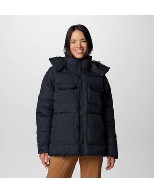 Columbia Longhorn Ridge Jacket Insulated Full Zip Hooded Jax896 - Blue