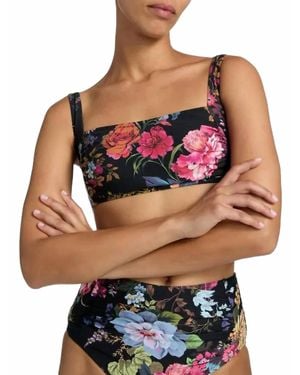Johnny Was Ruched Tank Bikini Top - Multicolor