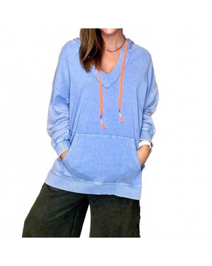 Easel Oakridge Terry Pullover Hoodie - Blue