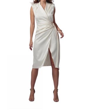 Jay Godfrey Gino Belted Midi Dress - Natural