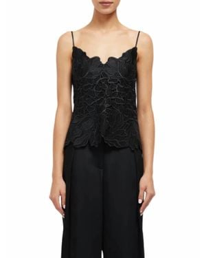 Jonathan Simkhai Eliana Cami Top - Black