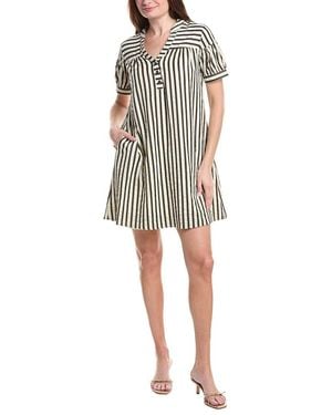 Renuar Woven Mini Dress - Black